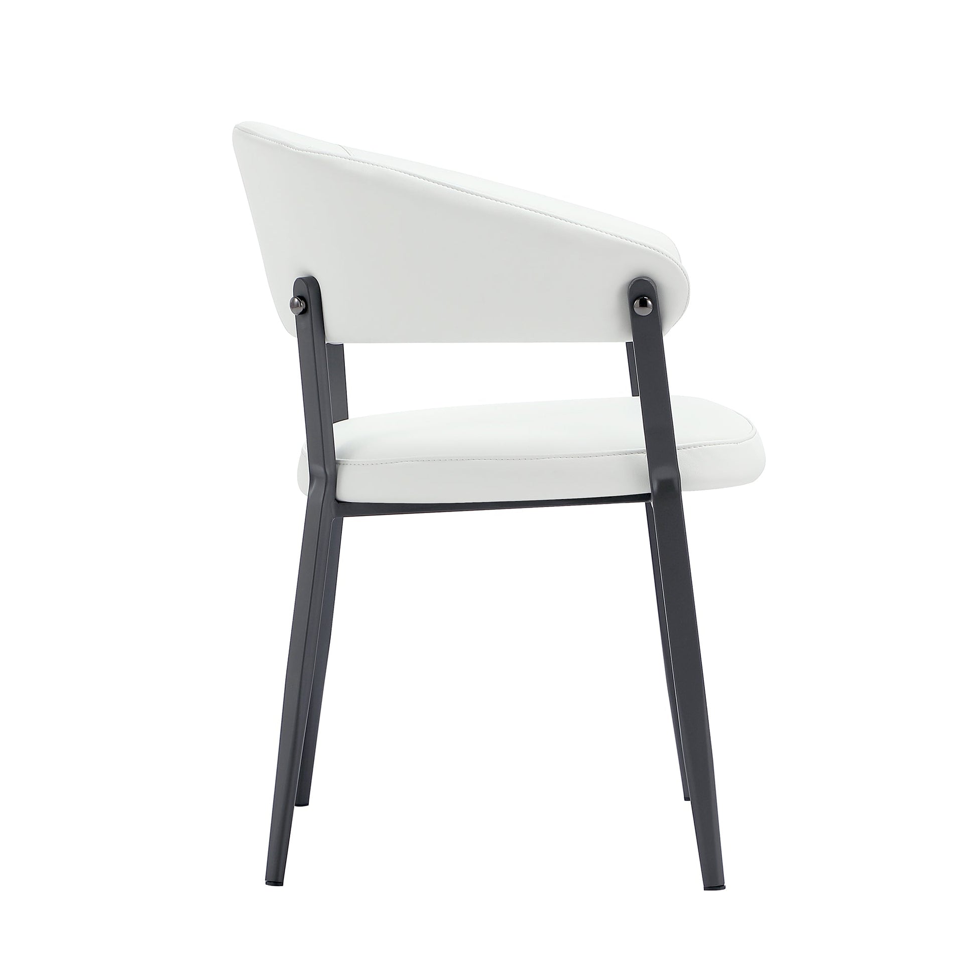 Belle Dining Chair in White (set of 2) - Ornate Home