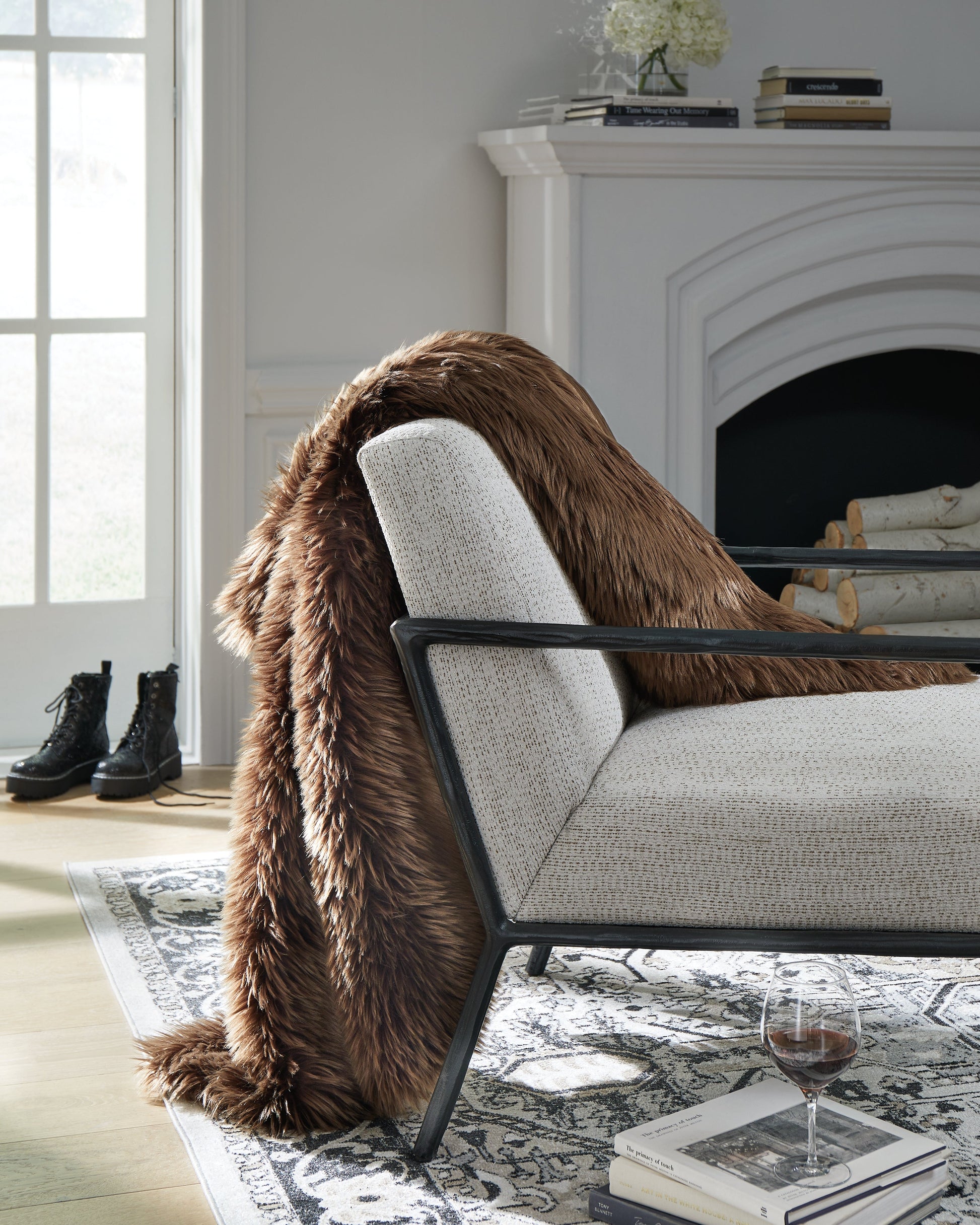 Bellethrone Brown Throw- Viva Furn