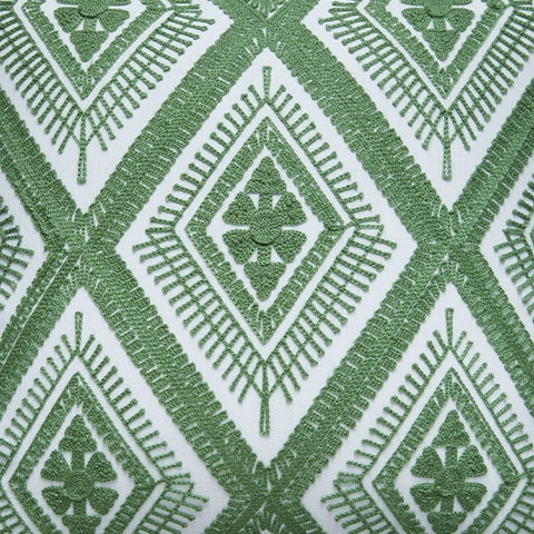 Bellvale Green/White Pillow- Viva Furn