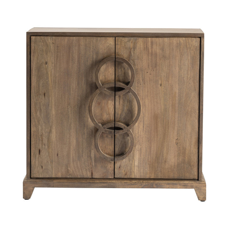 Bengal Manor Brown 3 Ring Cabinet - Ornate Home