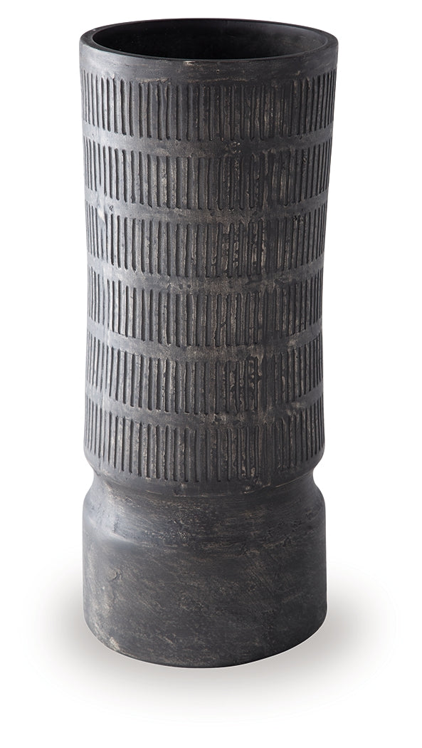 Beninworth Antique Black Vase- Viva Furn