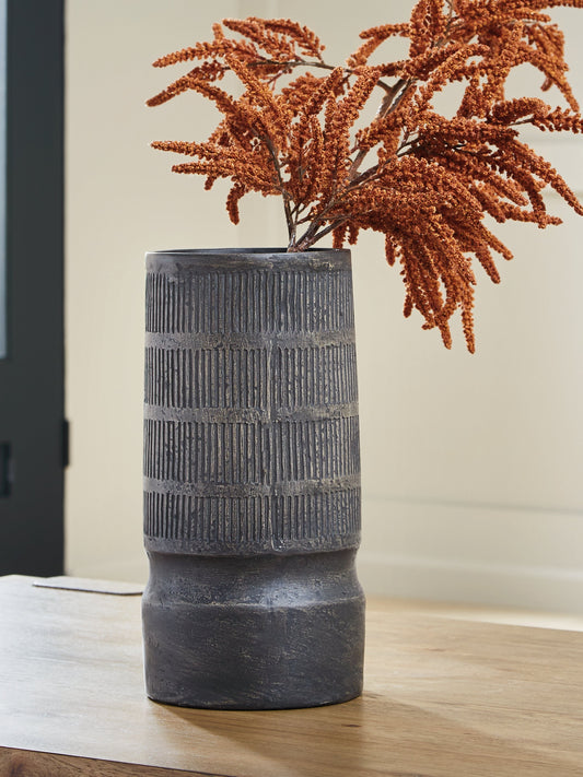 Beninworth Antique Black Vase- Viva Furn