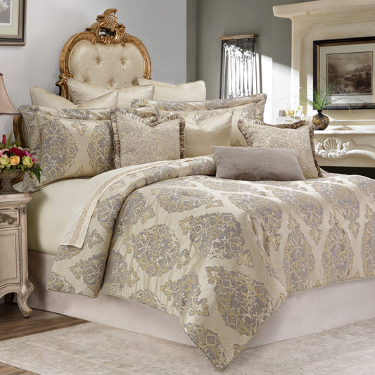 Bennett Champagne Comforter Set - Ornate Home