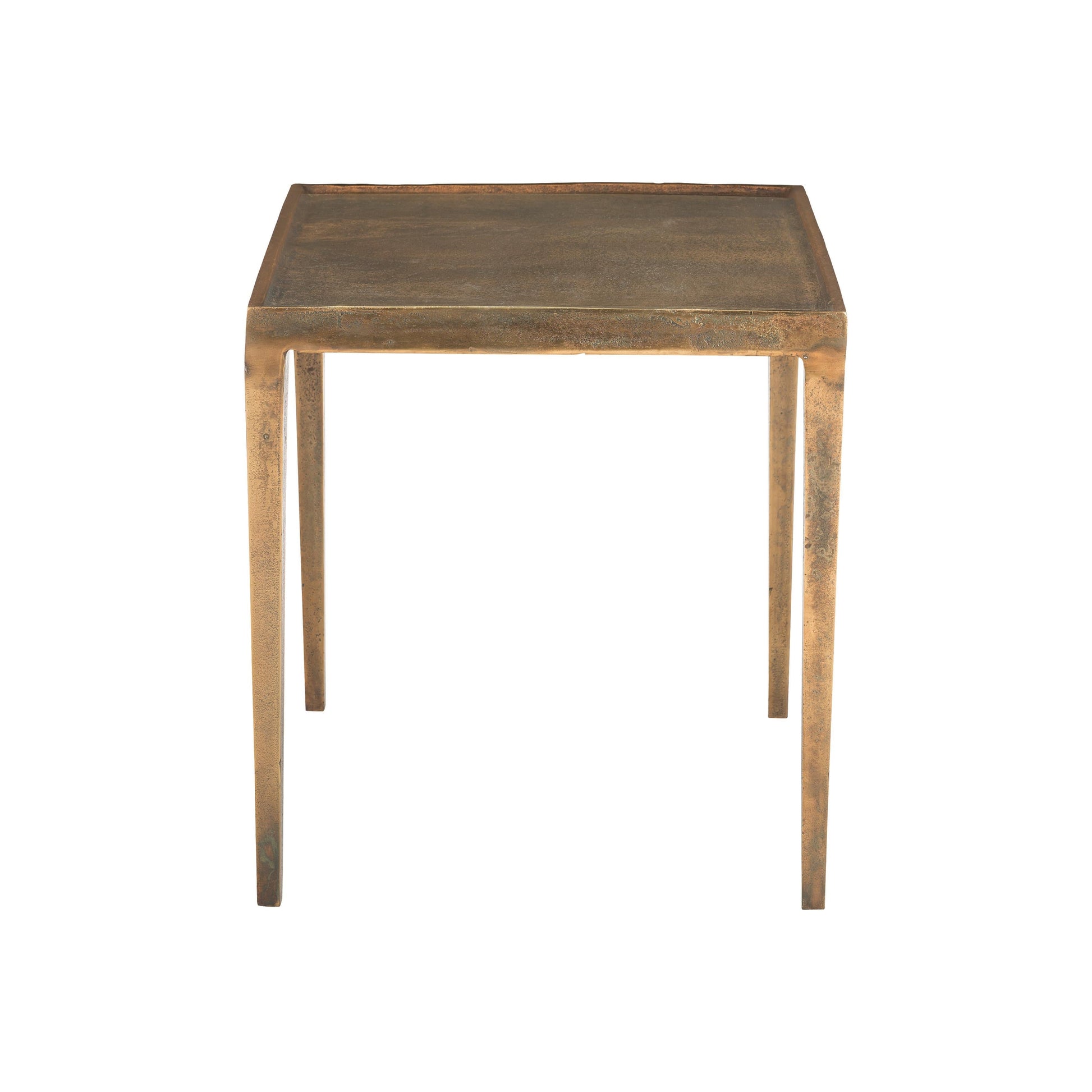 Benson Vintage Brass Side Table - Ornate Home