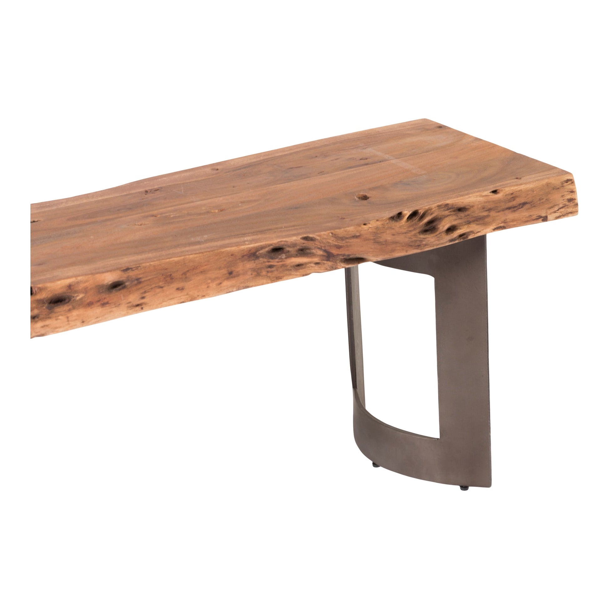 Bent Brown Large Bench - Ornate Home