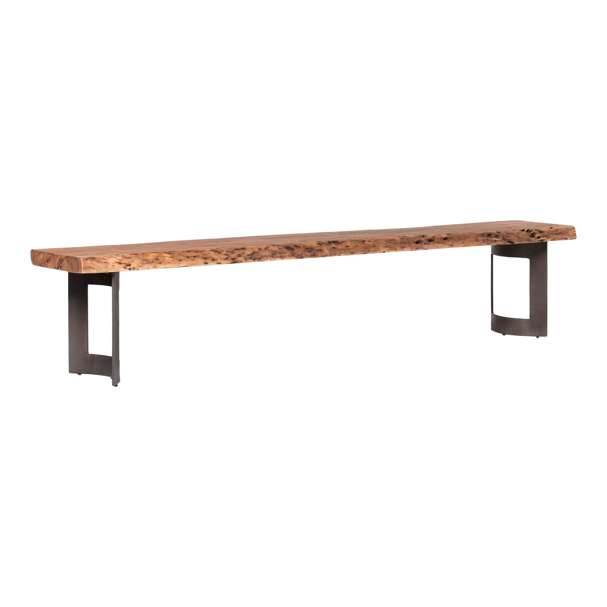 Bent Brown Small Bench - Ornate Home