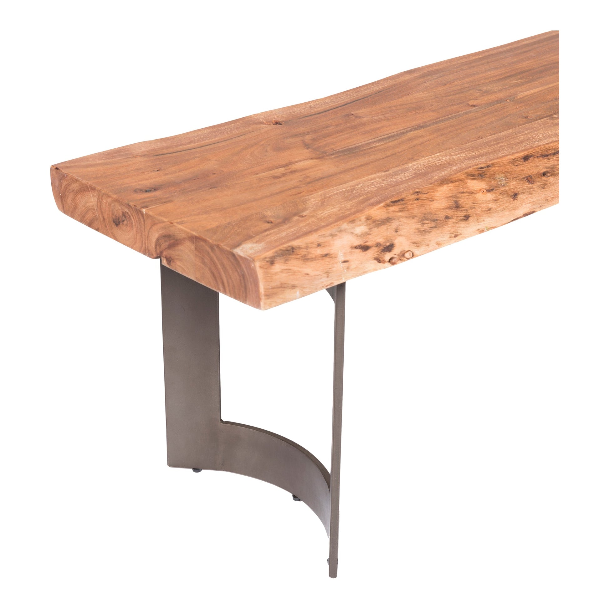 Bent Brown Small Bench - Ornate Home