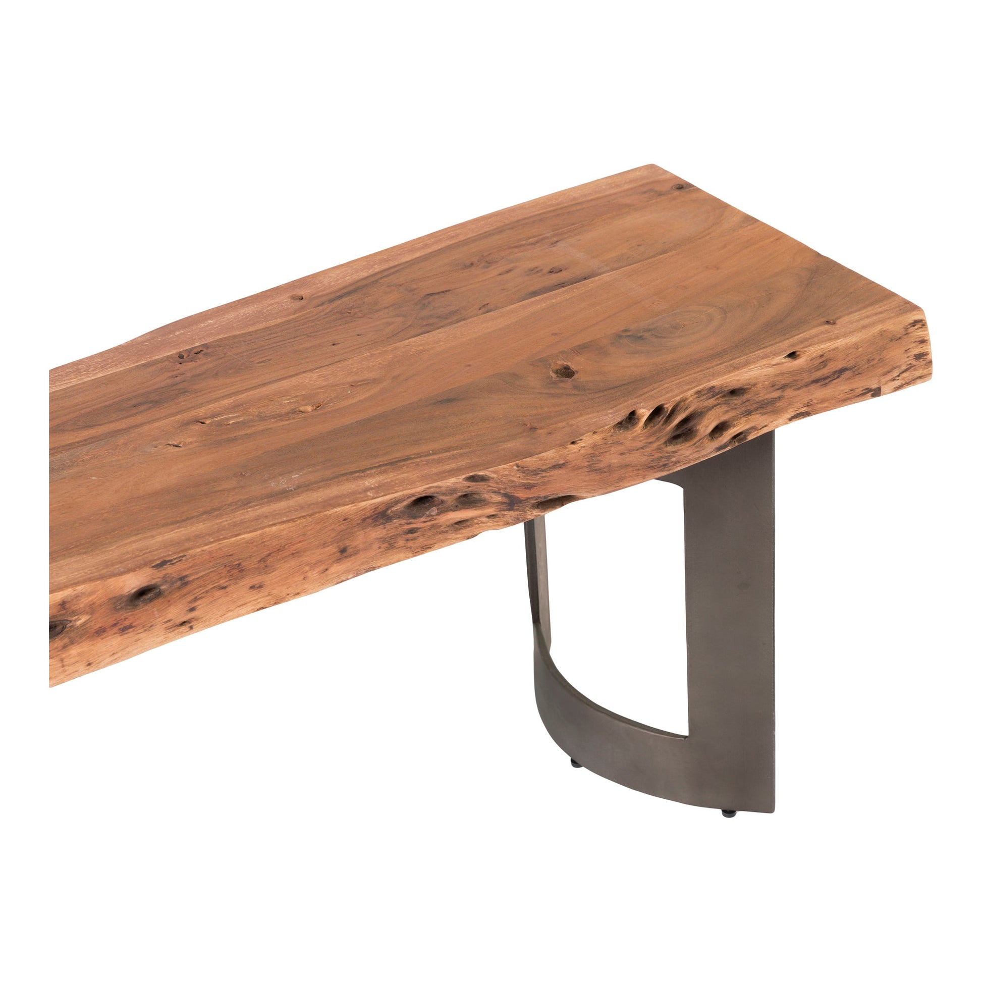 Bent Brown Small Bench - Ornate Home