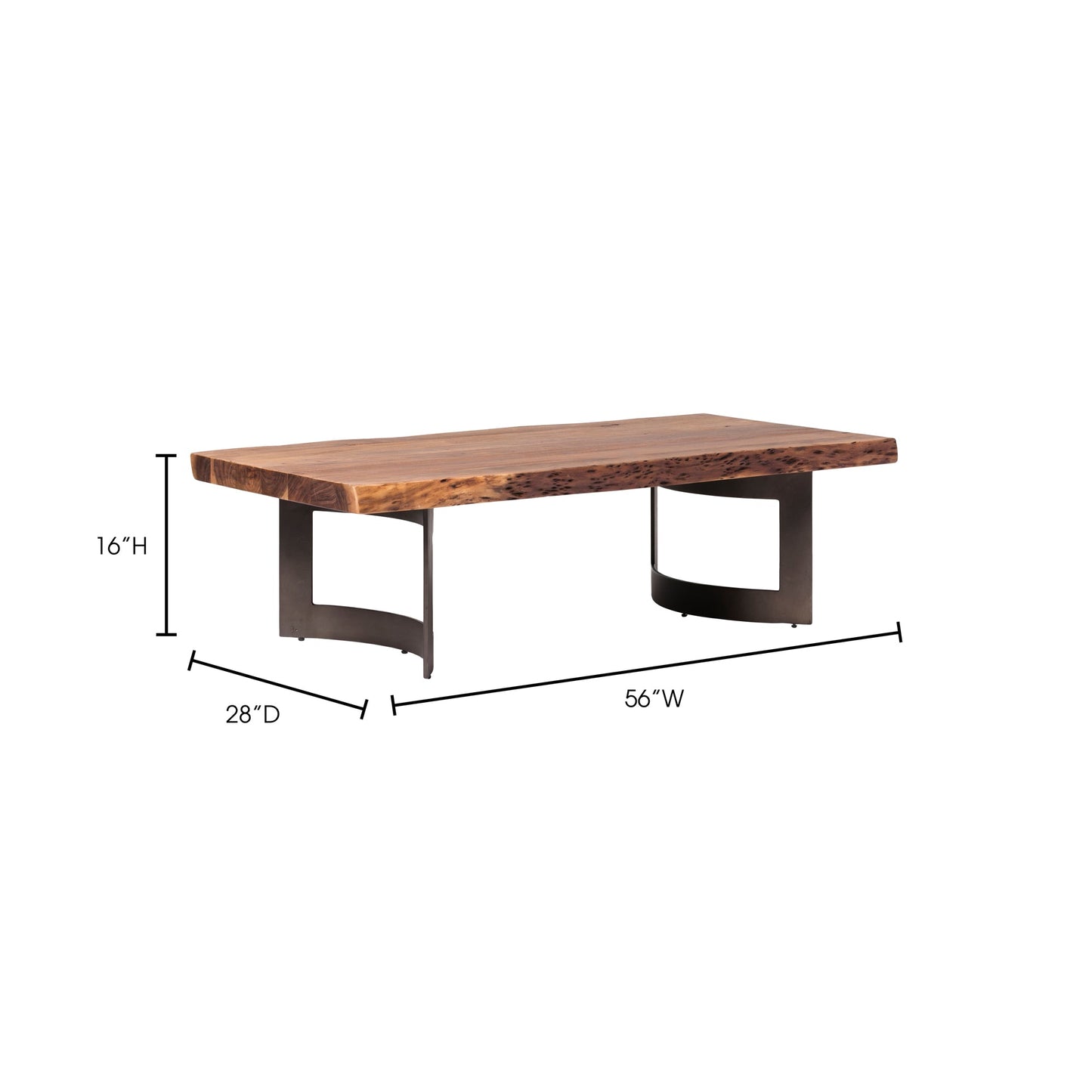 Bent Natural Coffee Table - Ornate Home