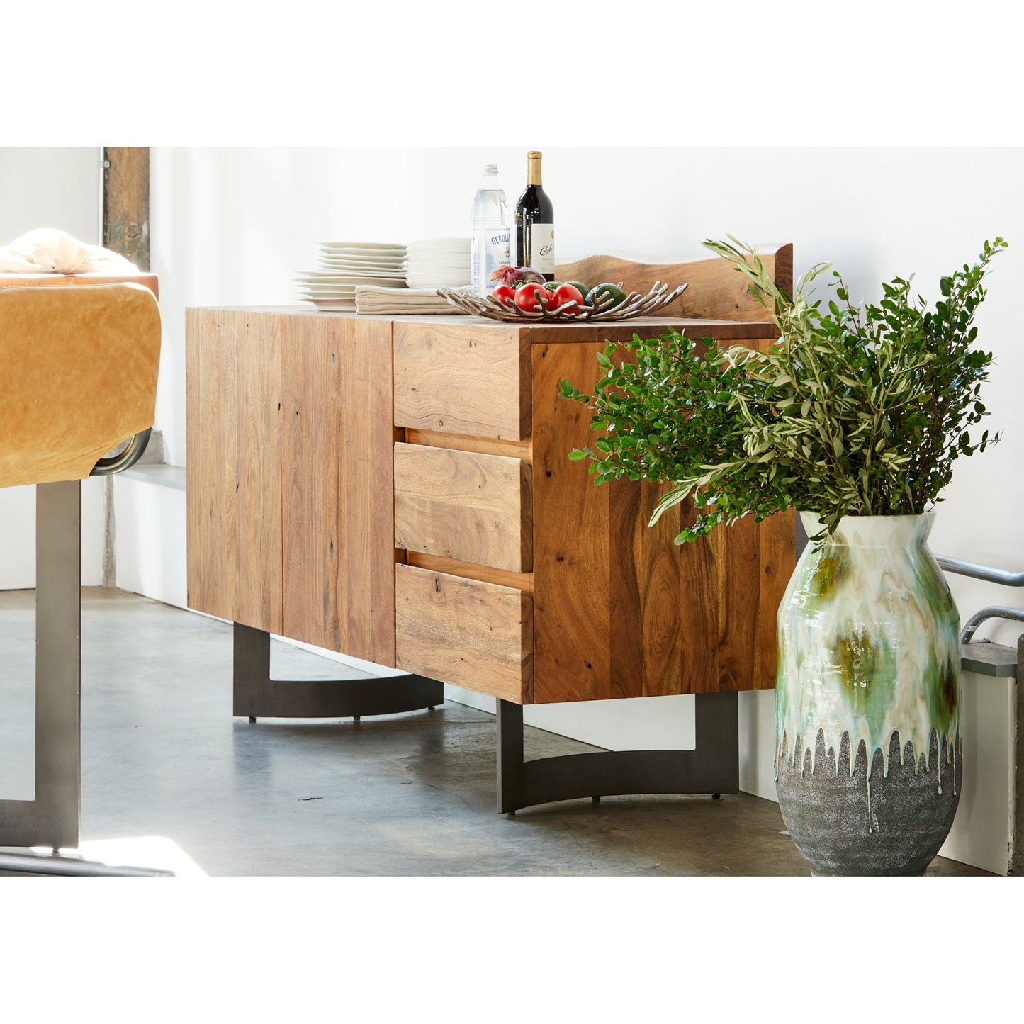 Bent Natural Sideboard - Ornate Home