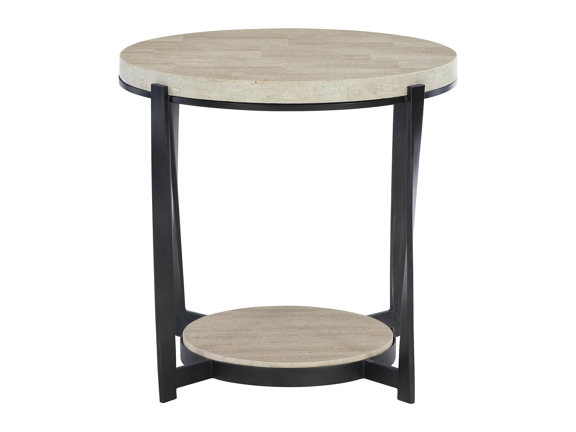 Berkshire Organic Neutral/Aged Pewter Side Table - Ornate Home