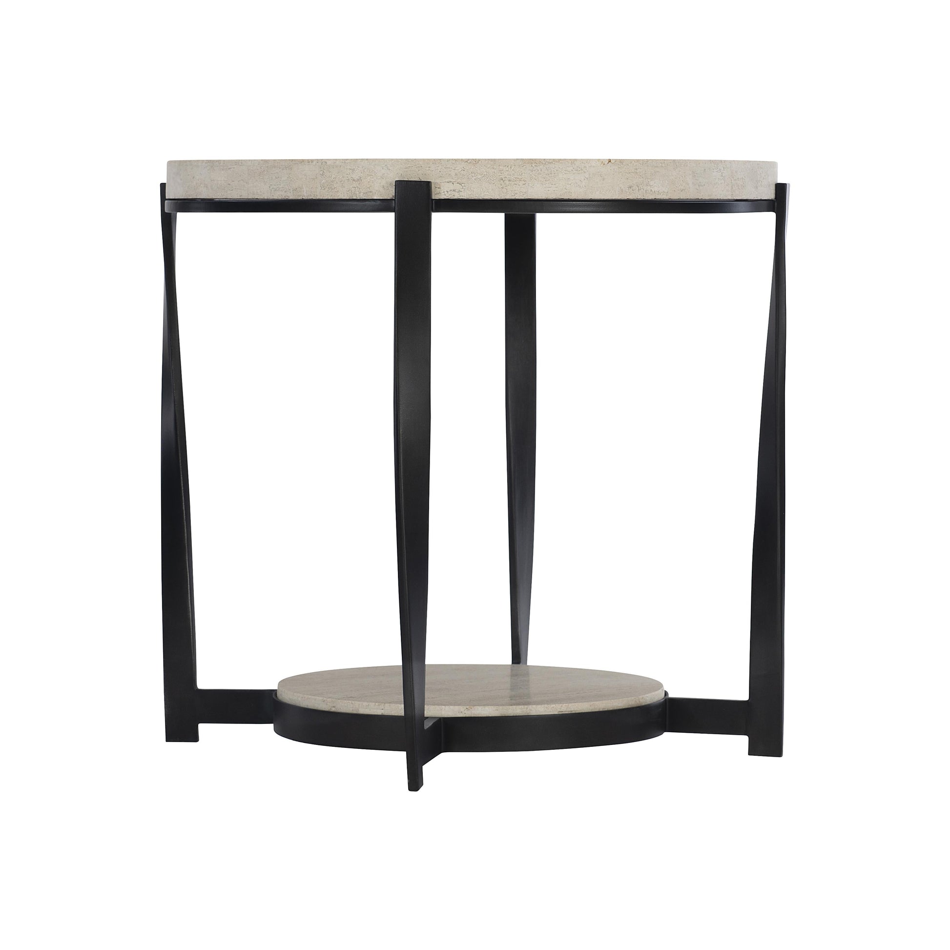 Berkshire Organic Neutral/Aged Pewter Side Table - Ornate Home