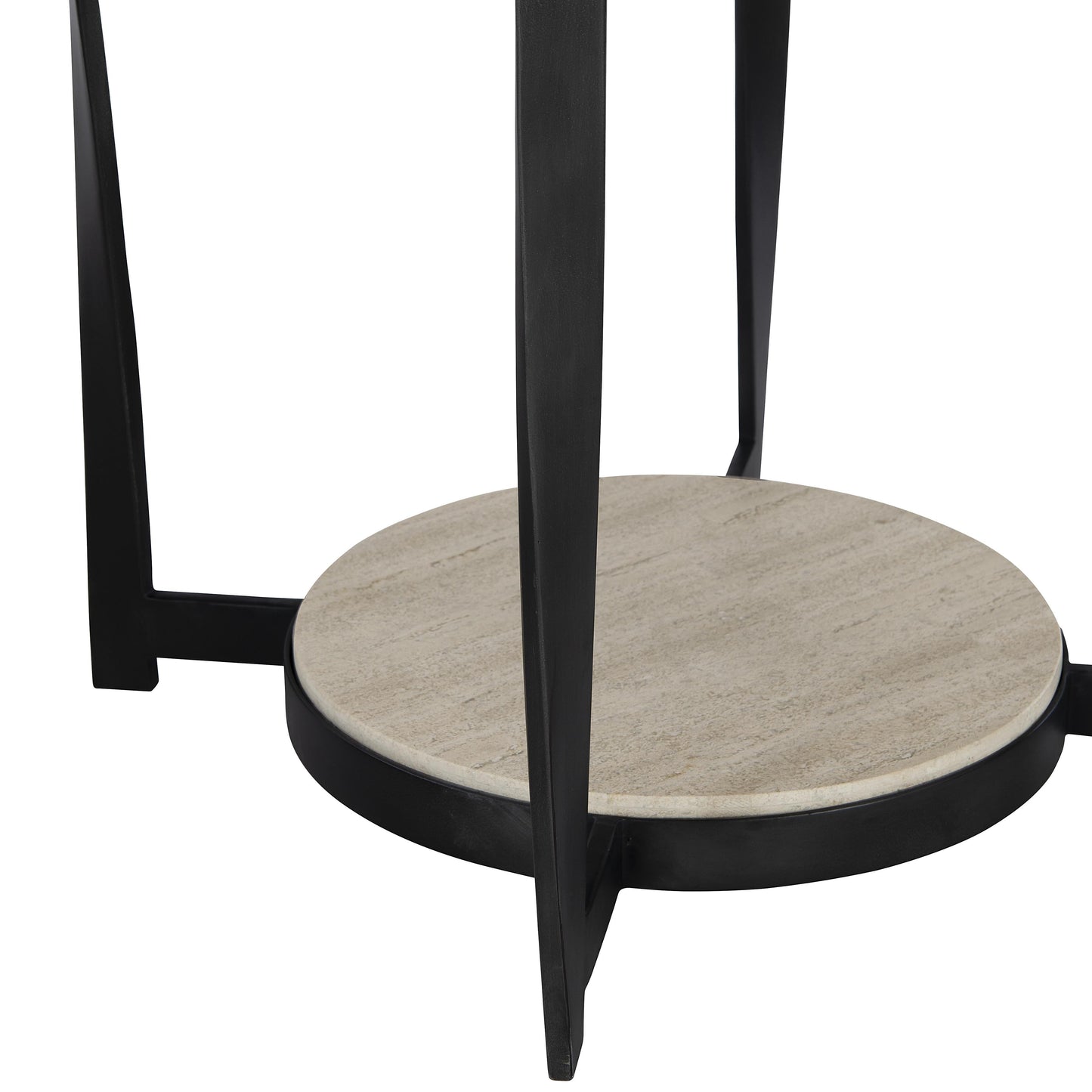 Berkshire Organic Neutral/Aged Pewter Side Table - Ornate Home