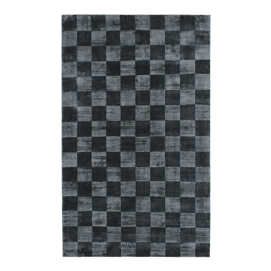 Berlin Check Ink Blue Rug - Ornate Home