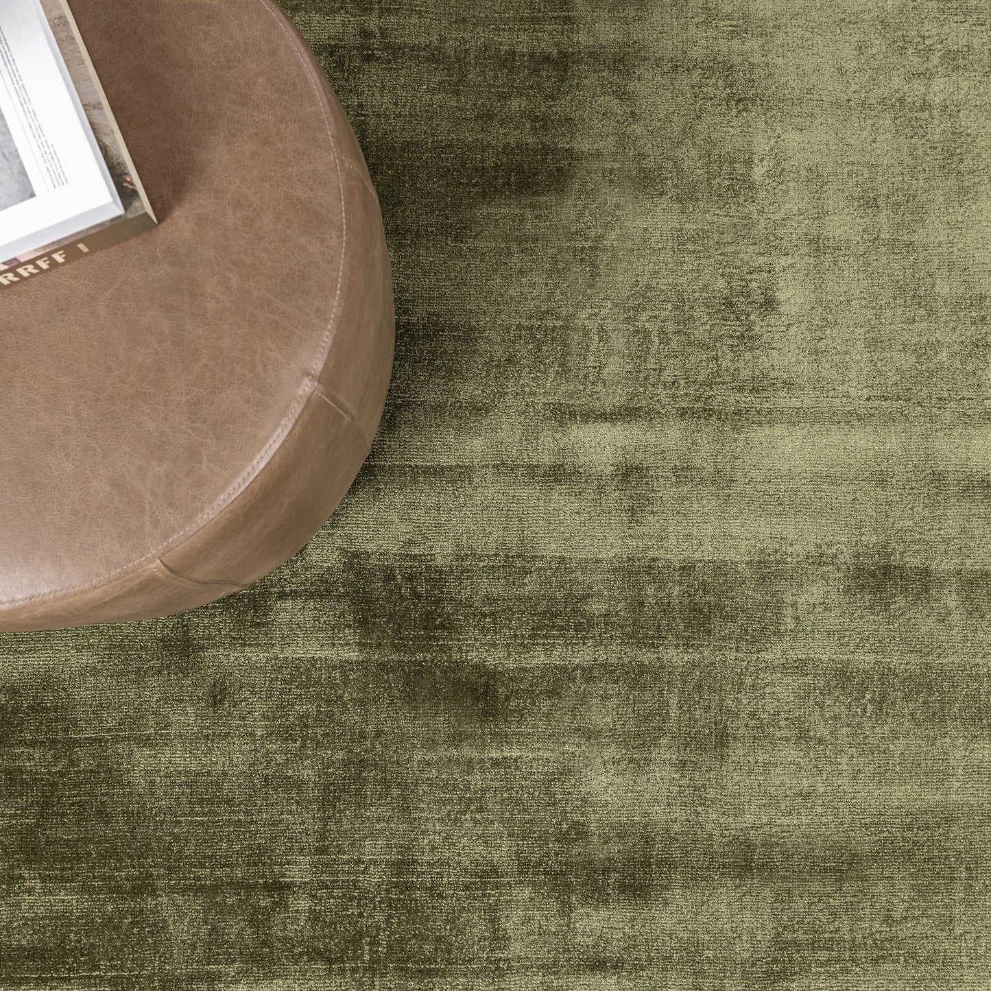 Berlin Olive Green Distressed Rug - Ornate Home