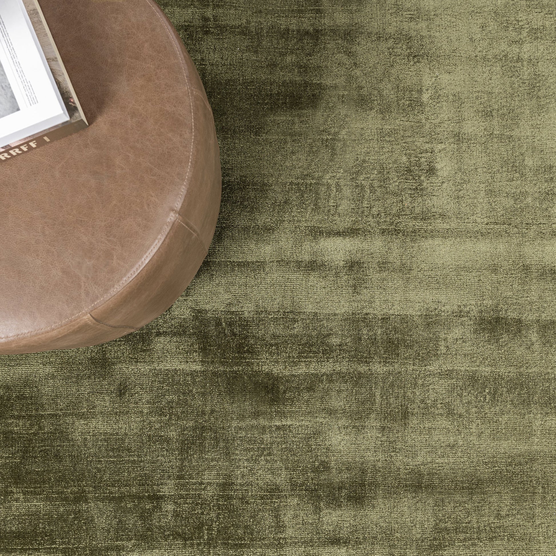 Berlin Olive Green Distressed Rug - Ornate Home