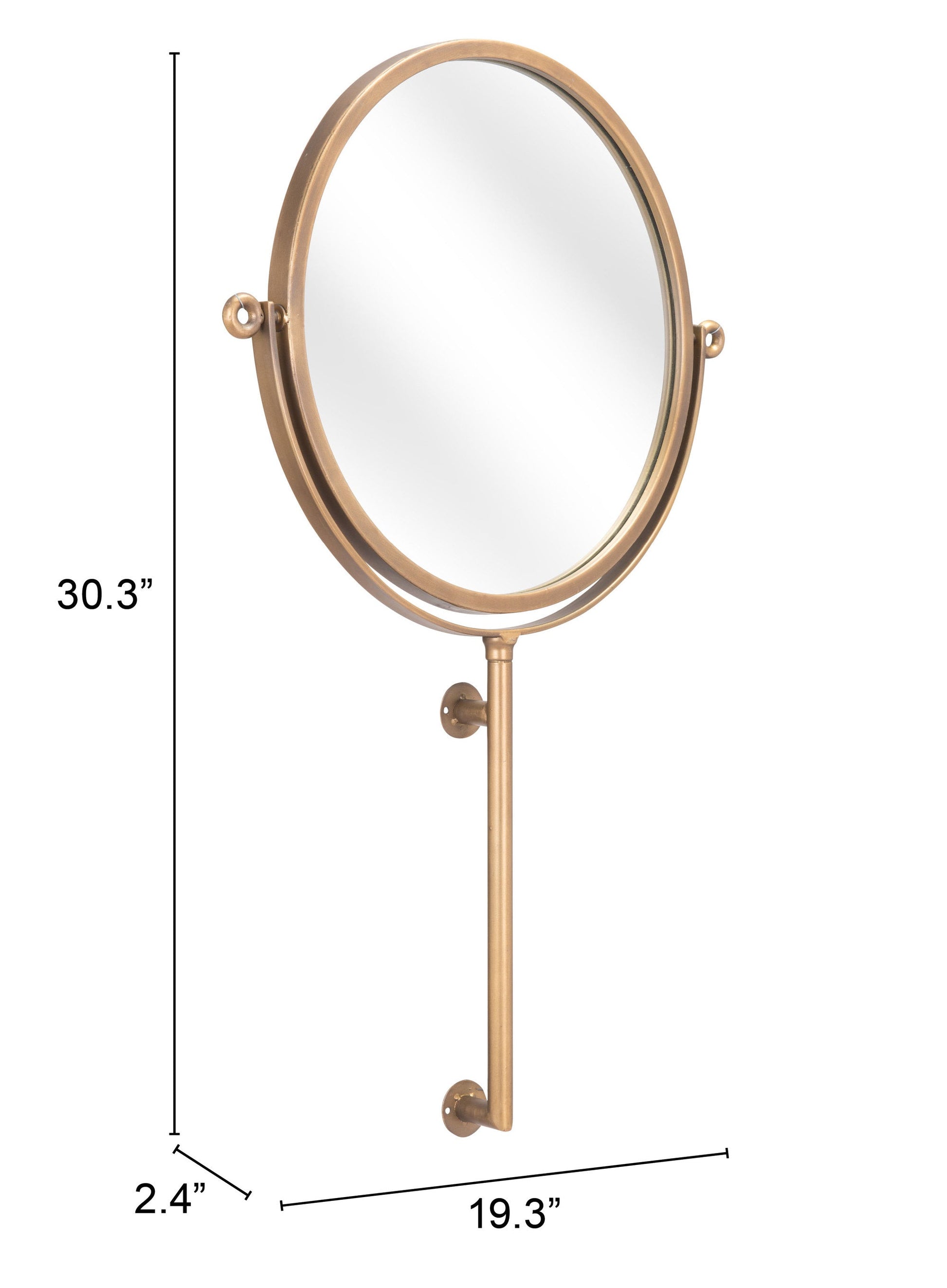 Bernis Brass Mirror - Ornate Home