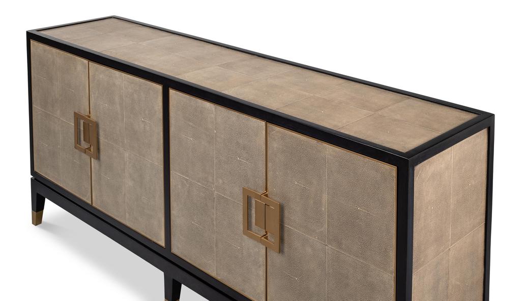 Beto Tan Four Door Sideboard - Ornate Home