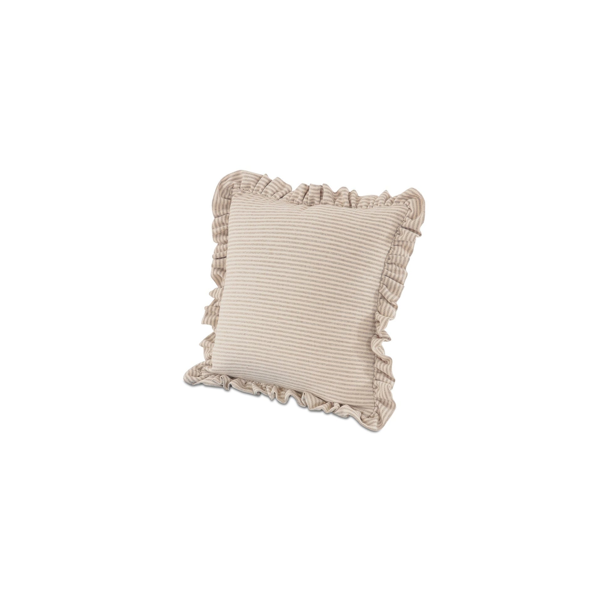 Betty Beige Stripe 25 Inch Cushion - Ornate Home