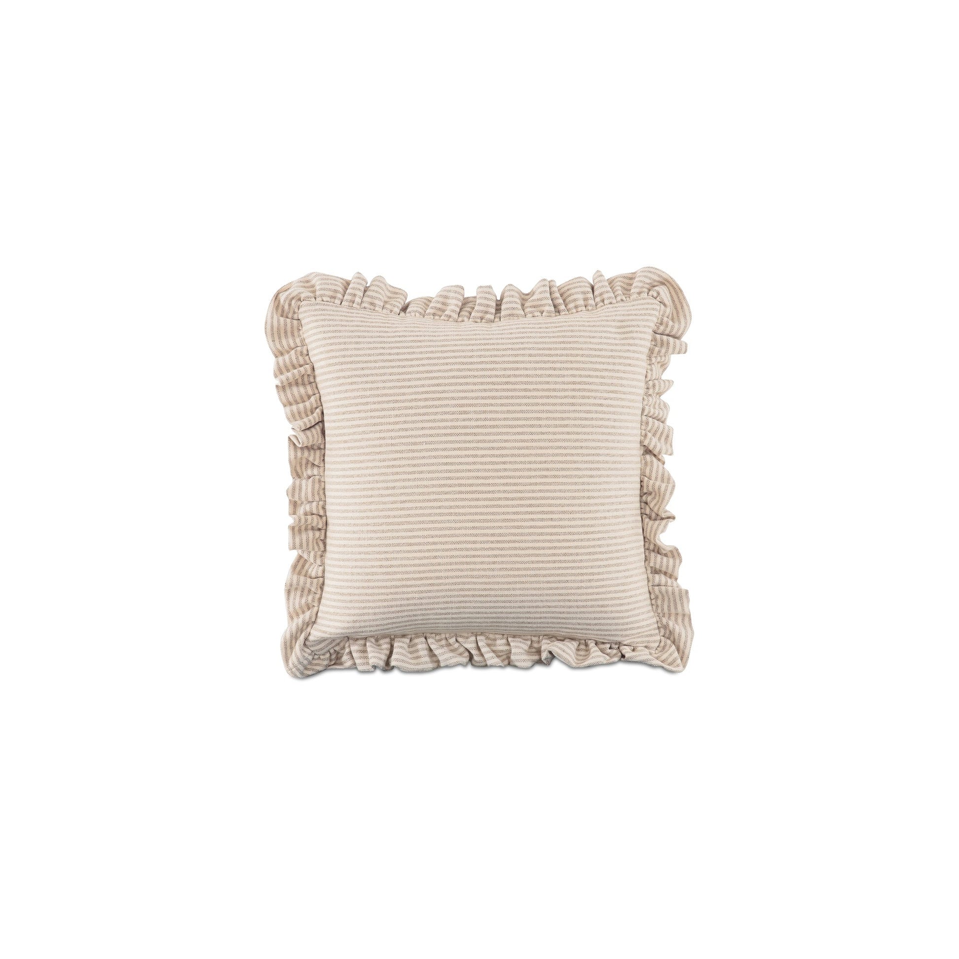 Betty Beige Stripe 25 Inch Cushion - Ornate Home