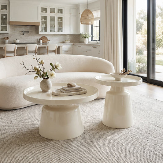 Beurre Ivory Coffee Table Set (2-Piece) - Ornate Home