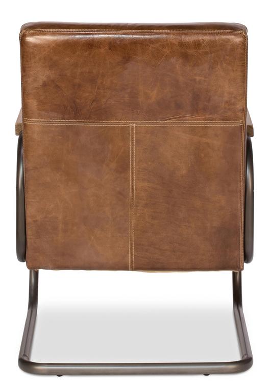 Beverly Hills Brown Chair Leather - Ornate Home