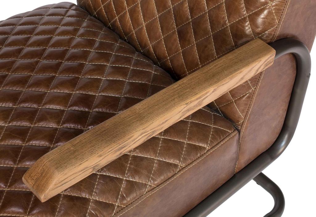 Beverly Hills Brown Chair Leather - Ornate Home