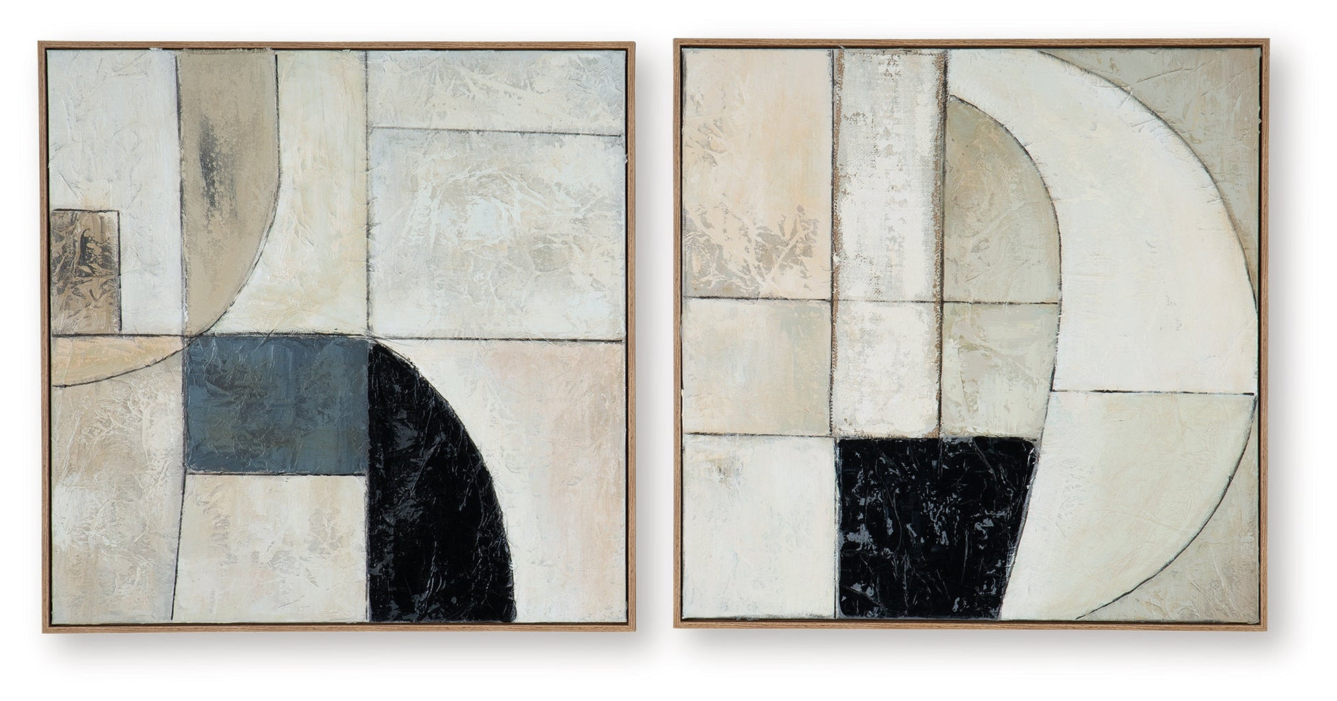 Bexlen Tan/Taupe/Black Wall Art Set- Viva Furn
