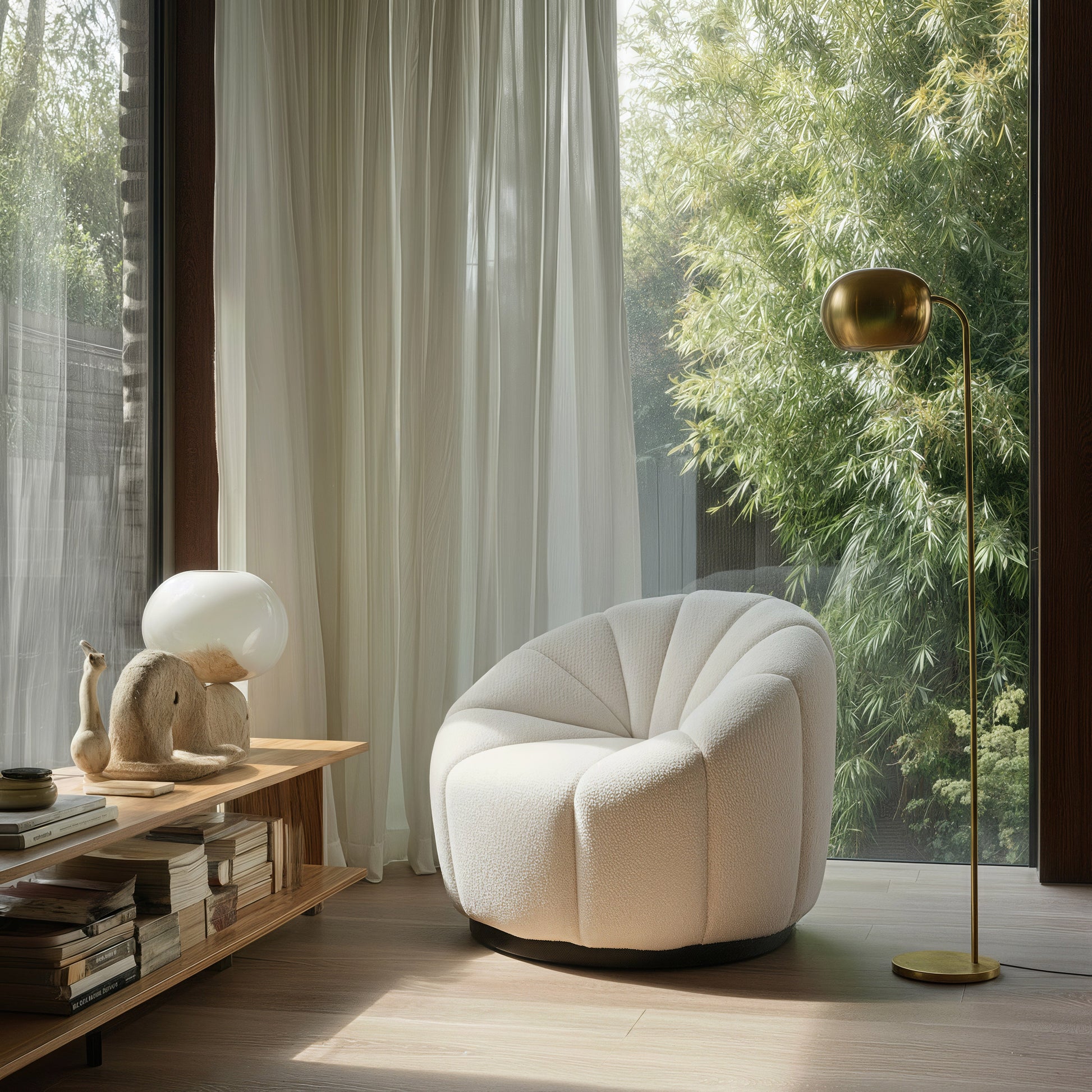 Bhutan Cream Accent Chair - Ornate Home