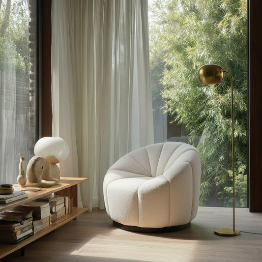 Bhutan Cream Accent Chair - Ornate Home