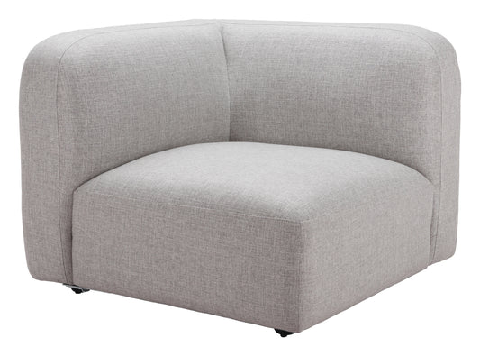 Biak Gray Corner Chair - Ornate Home