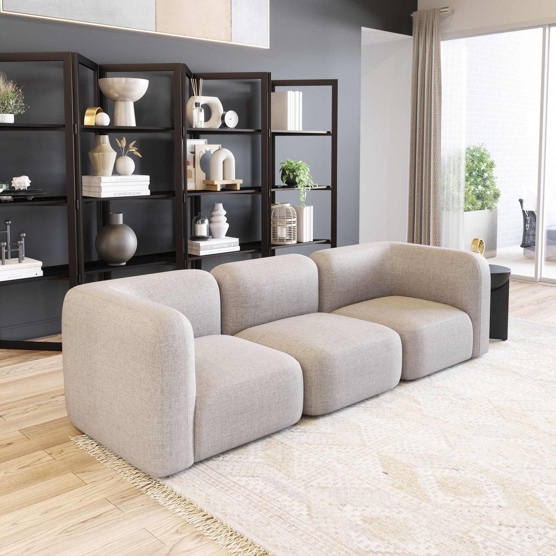 Biak Gray Middle Chair - Ornate Home