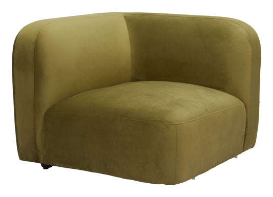 Biak Green Corner Chair - Ornate Home