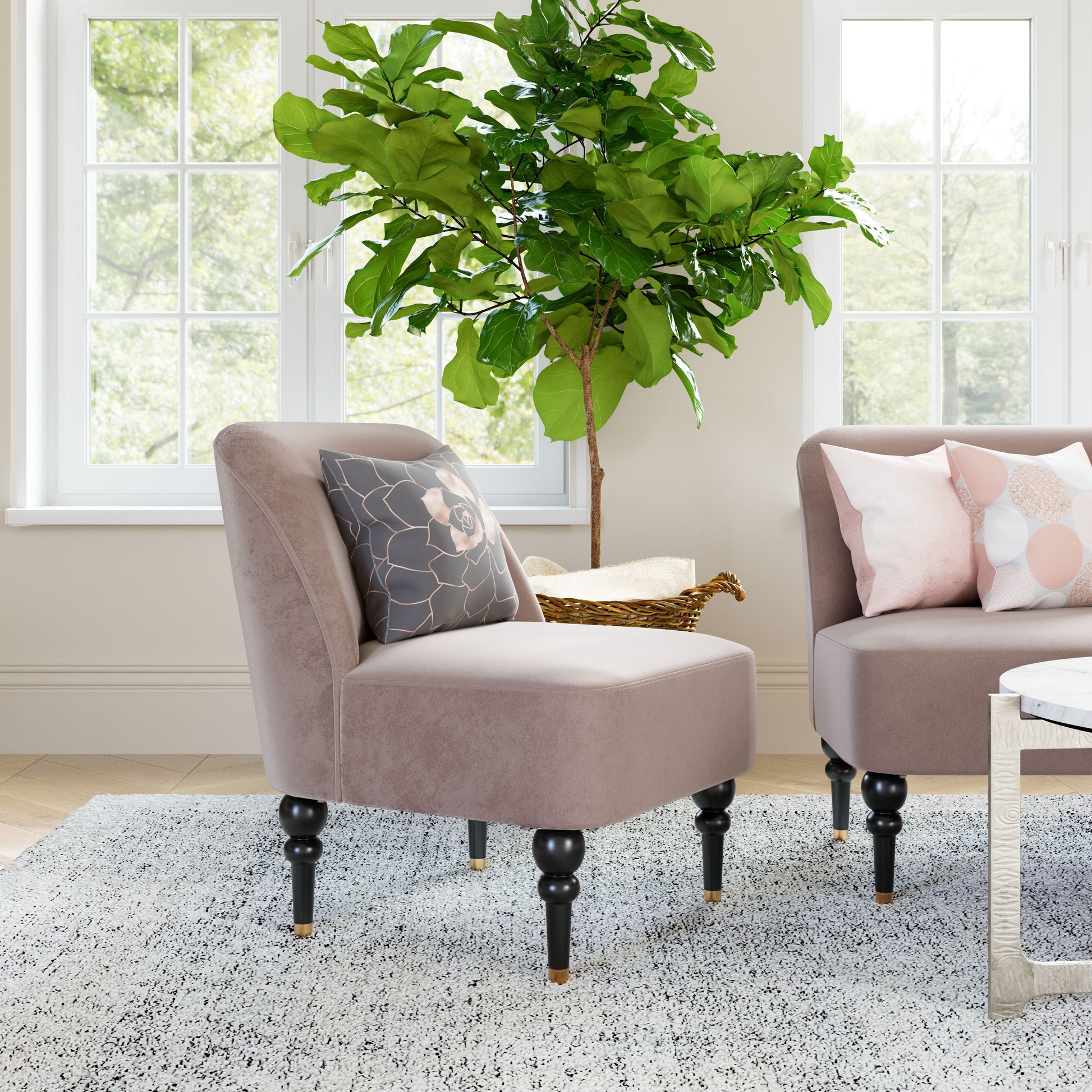 Bintulu Taupe Accent Chair - Ornate Home