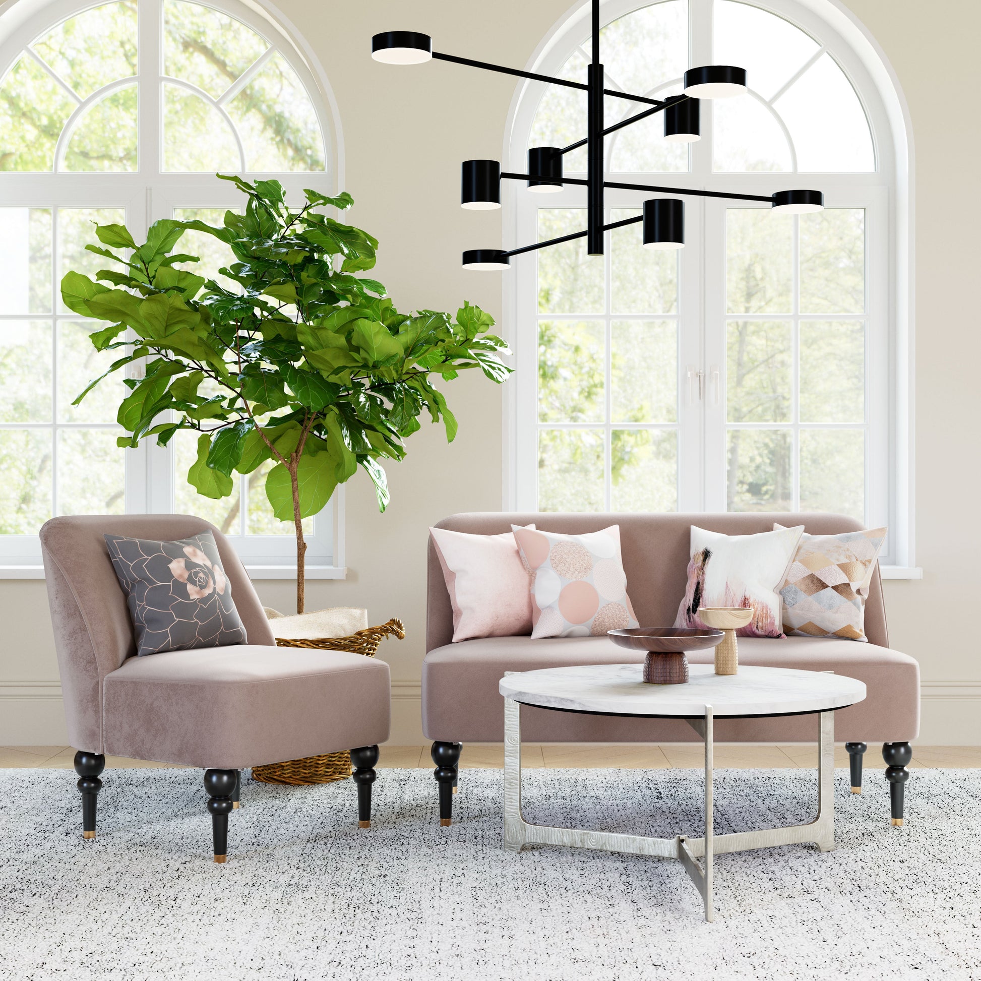 Bintulu Taupe Accent Chair - Ornate Home