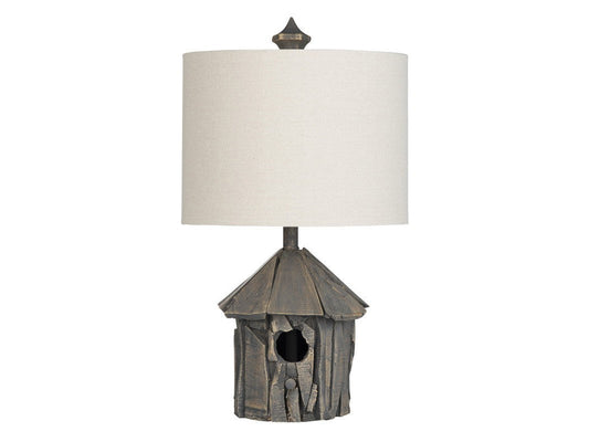Birdhouse Grey Table Lamp (Set of 2) - Ornate Home