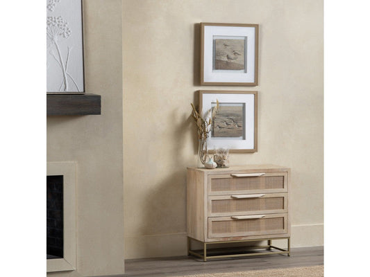 Biscayne Brown/Gold Chest - Ornate Home