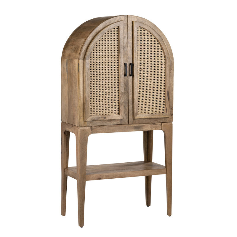 Biscayne Brown/Tan Bar Cabinet - Ornate Home