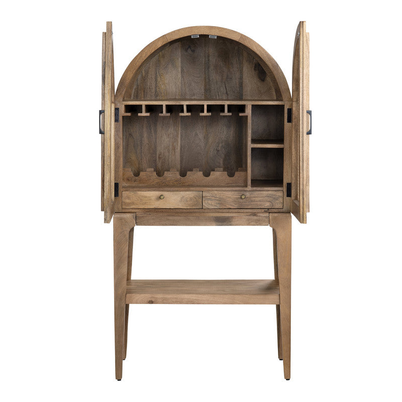 Biscayne Brown/Tan Bar Cabinet - Ornate Home
