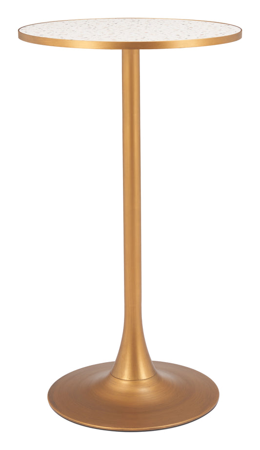 Bite Beige & Gold Bar Table - Ornate Home