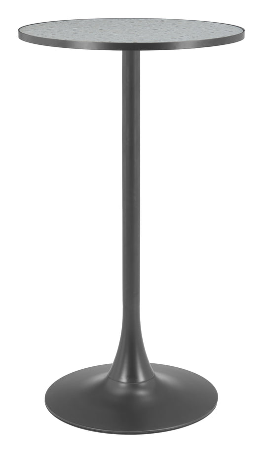 Bite Gray & Black Bar Table - Ornate Home