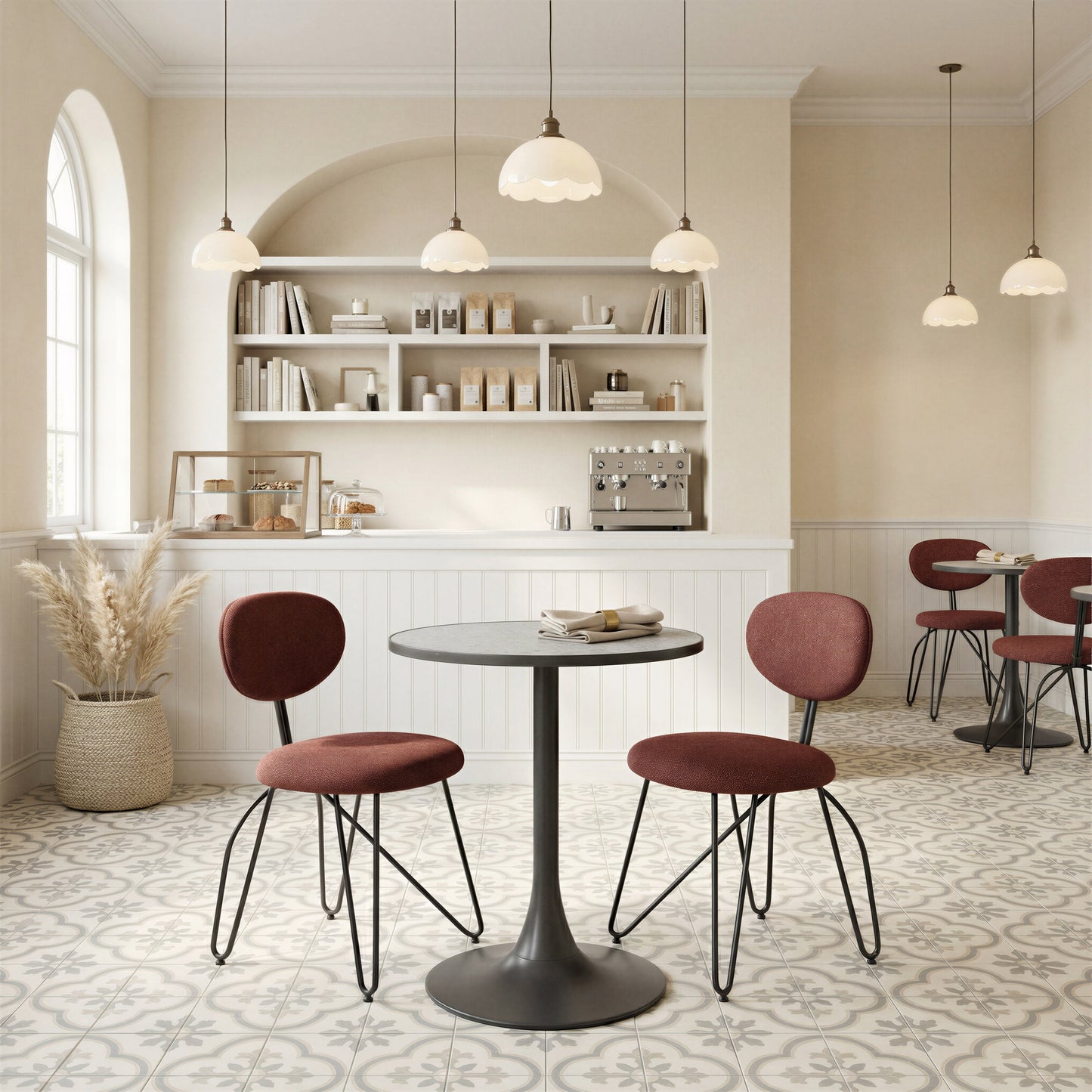 Bite Gray & Black Bistro Table - Ornate Home