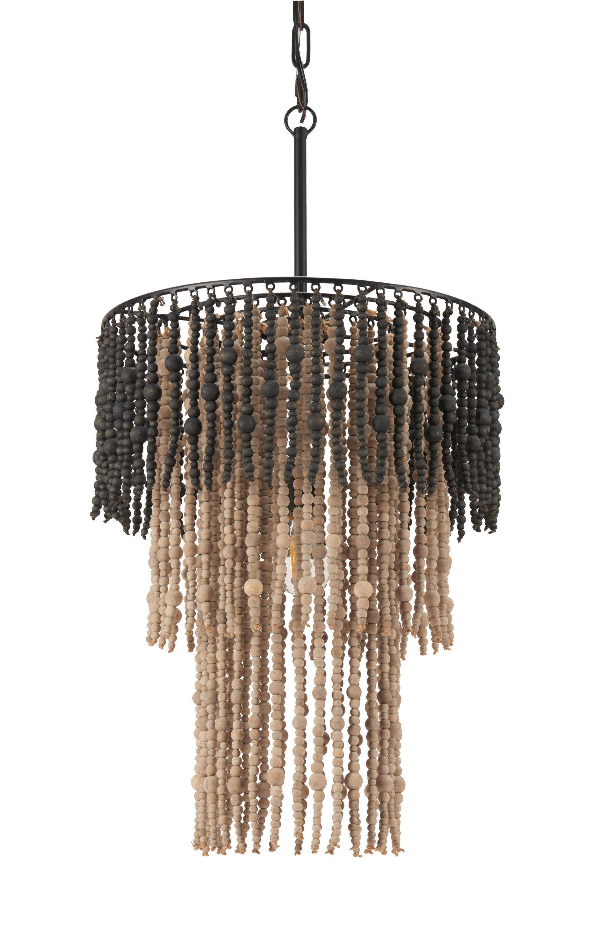 Bizu Black & Beige Ceiling Lamp - Ornate Home