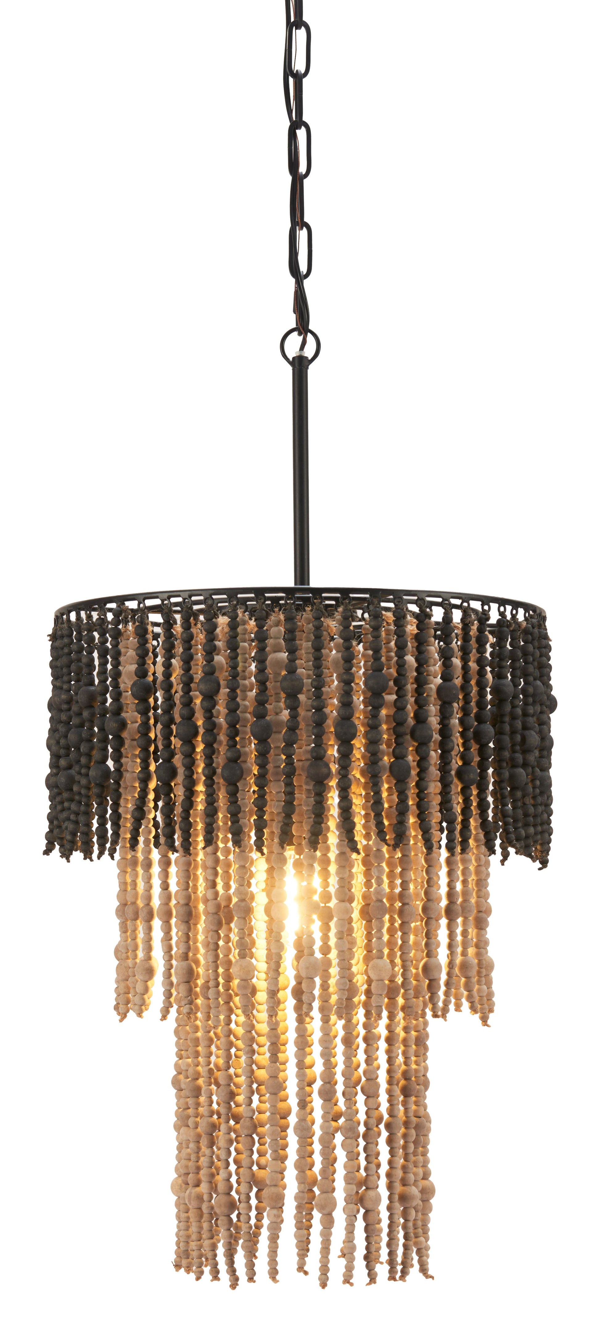 Bizu Black & Beige Ceiling Lamp - Ornate Home