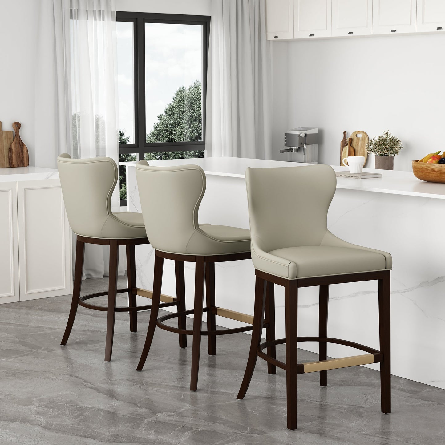 Blair Barstool in Stone - Ornate Home
