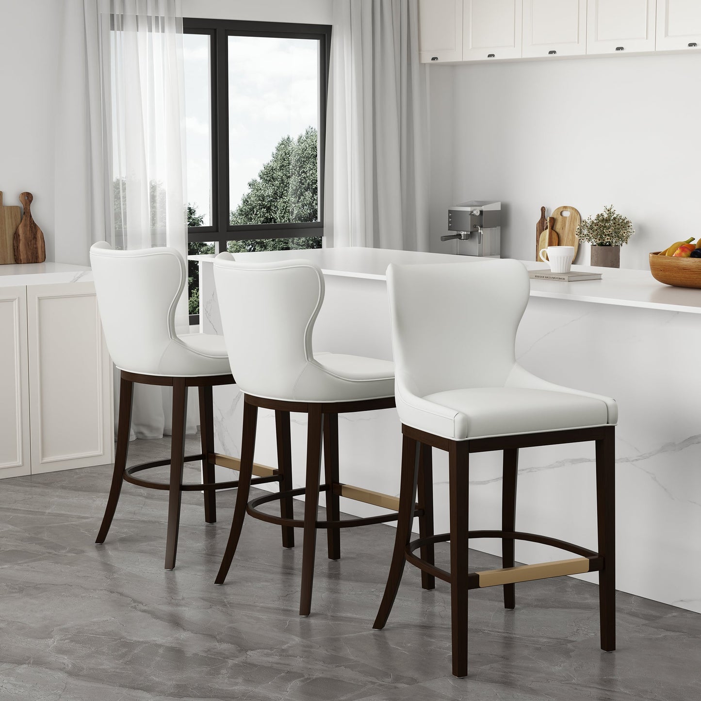 Blair Barstool in White - Ornate Home