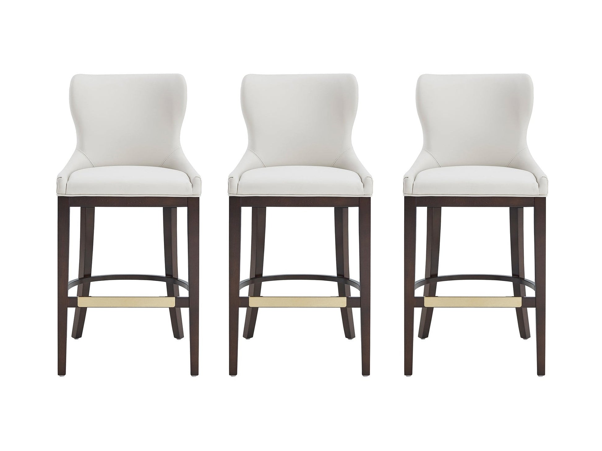Blair Barstool in White (set of 3) - Ornate Home