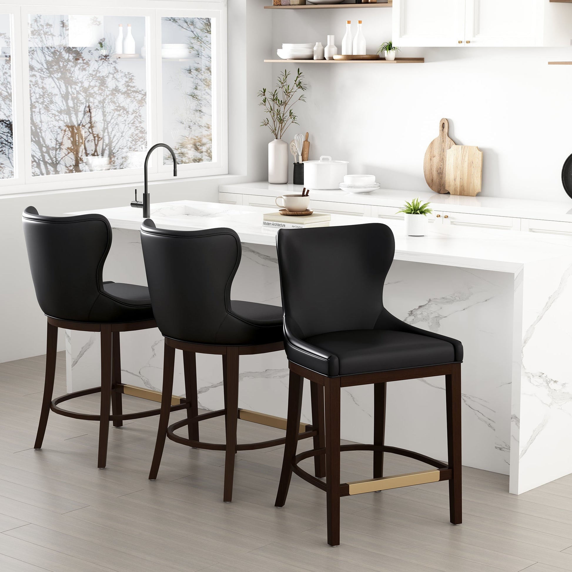Blair Counter Stool in Black - Ornate Home