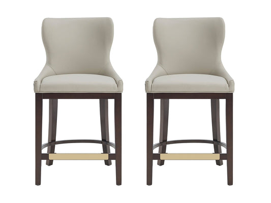 Blair Counter Stool in Stone (set of 2) - Ornate Home