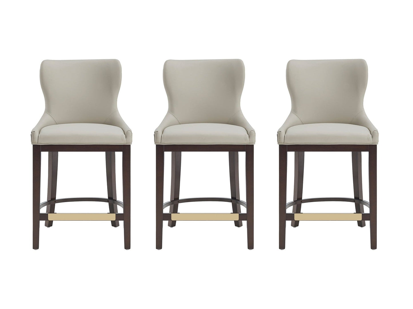 Blair Counter Stool in Stone (set of 3) - Ornate Home